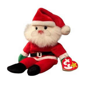 Vintage TY Beanie Baby Santa Claus Christmas Toy 1998